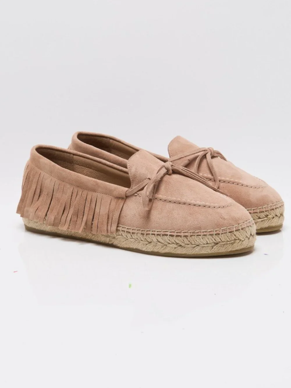 FREE PEOPLE Faraway Fringe Espadrilles / Dusty Rose